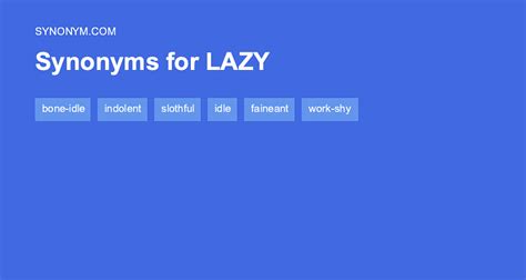 lazy synonym|Lazy Synonyms & Antonyms .